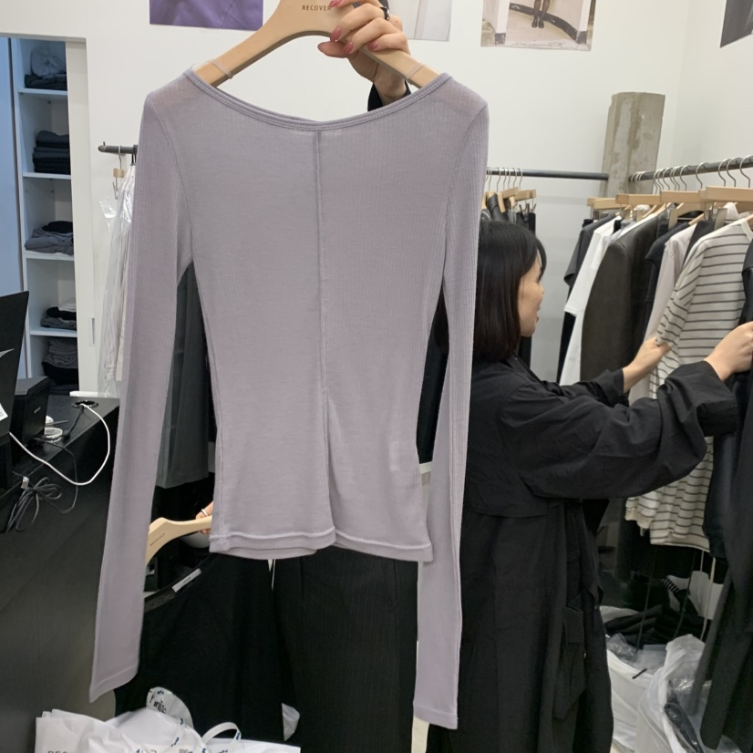 RECOVER東大門實拍女士新款真品熱賣推薦人氣時尚長袖T恤RECOVER/MOMENT長袖T恤圖色3
