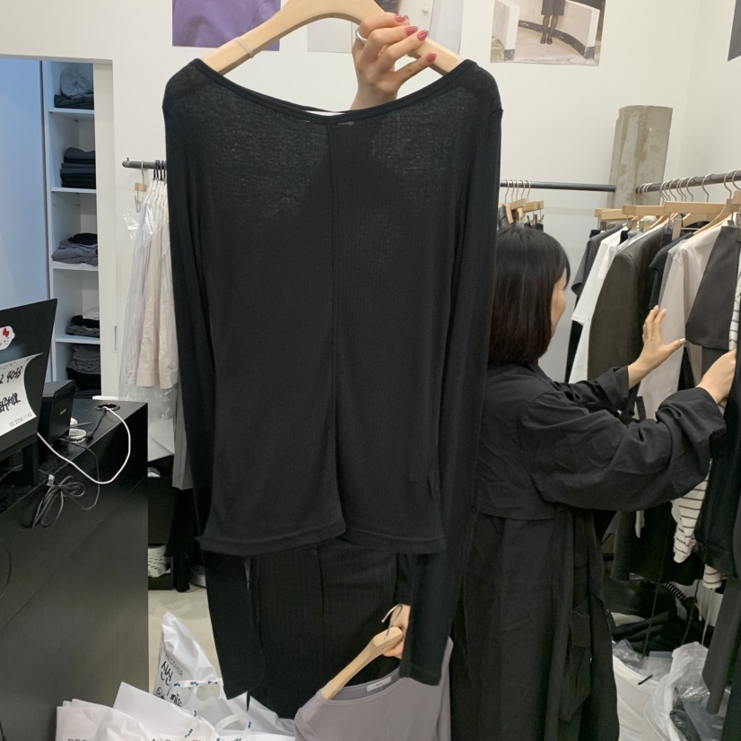 RECOVER東大門實拍女士新款真品熱賣推薦人氣時尚長袖T恤RECOVER/MOMENT長袖T恤圖色4