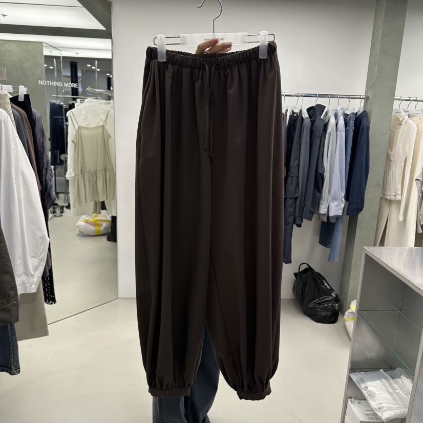 GREEK韓國代購女士新品休閑真品推薦時尚熱賣人氣休閑褲GREEK休閑褲圖色2棕色