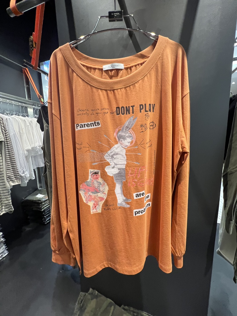 EL BOSQUE韓國直郵女裝新品真品休閑人氣時尚熱賣長袖T恤EL BOSQUE長袖T恤圖色2