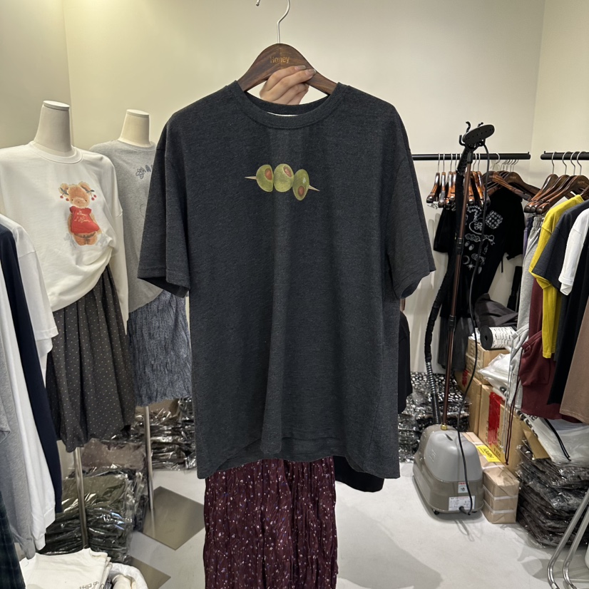 X韓國直郵女裝新款推薦休閑熱賣時尚真品人氣T恤HoneyT恤圖色2