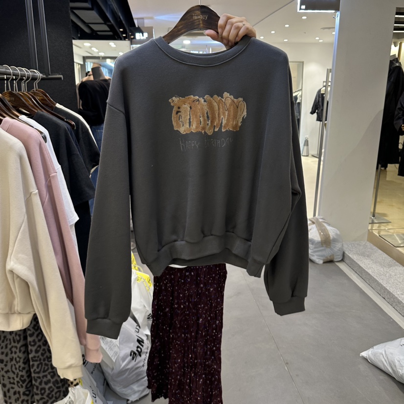 X韓國直郵女裝新品真品推薦熱賣人氣時尚休閑衛衣Honey衛衣圖色2