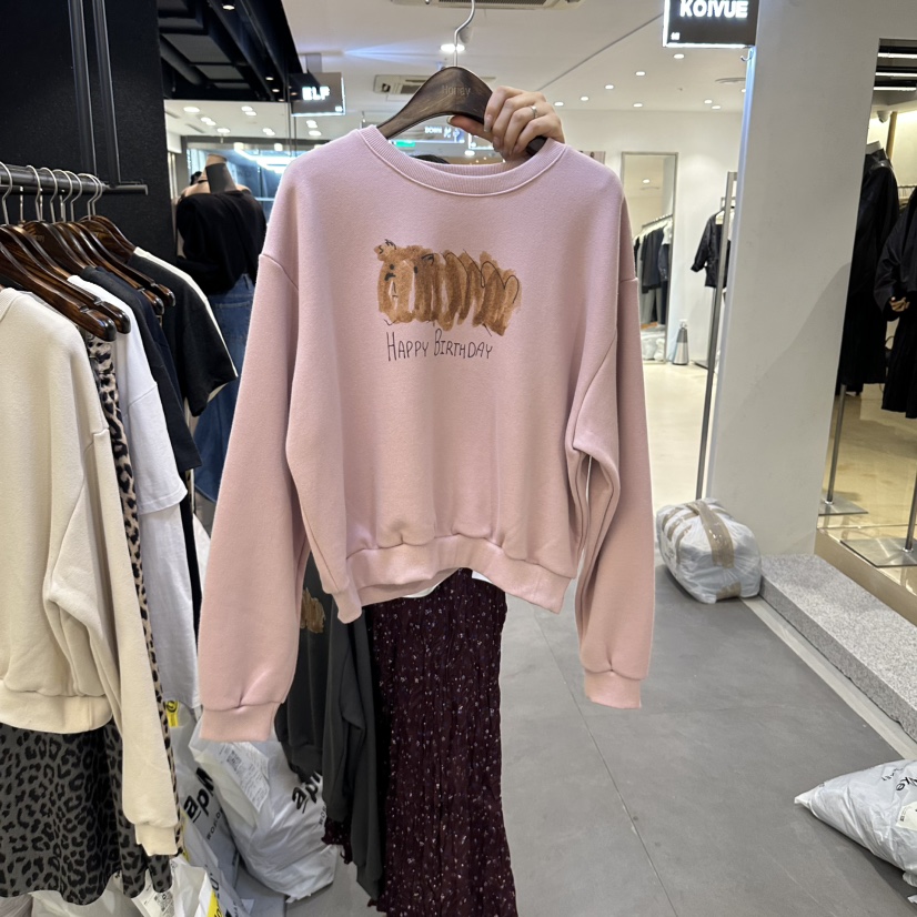 X韓國直郵女裝新品真品推薦熱賣人氣時尚休閑衛衣Honey衛衣圖色3