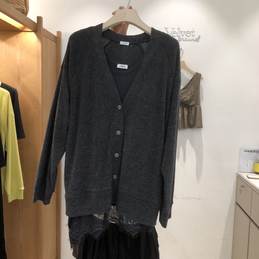 VELVET UNDERGROUND韓國代購女裝新品推薦休閑開衫開襟衫VELVET UNDERGROUND開衫圖色2