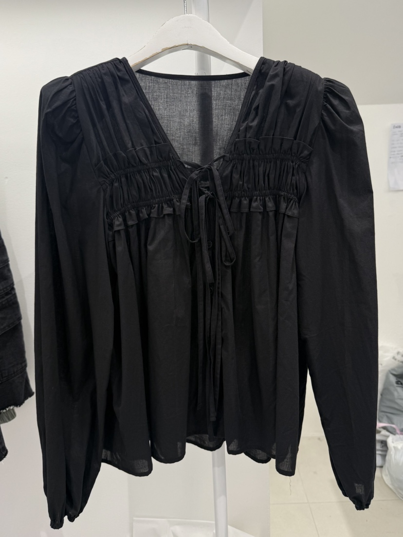 BELITA-L東大門直郵女裝新款熱賣推薦真品襯衫蕾絲衫緞帶BELITA襯衫/蕾絲衫圖色3