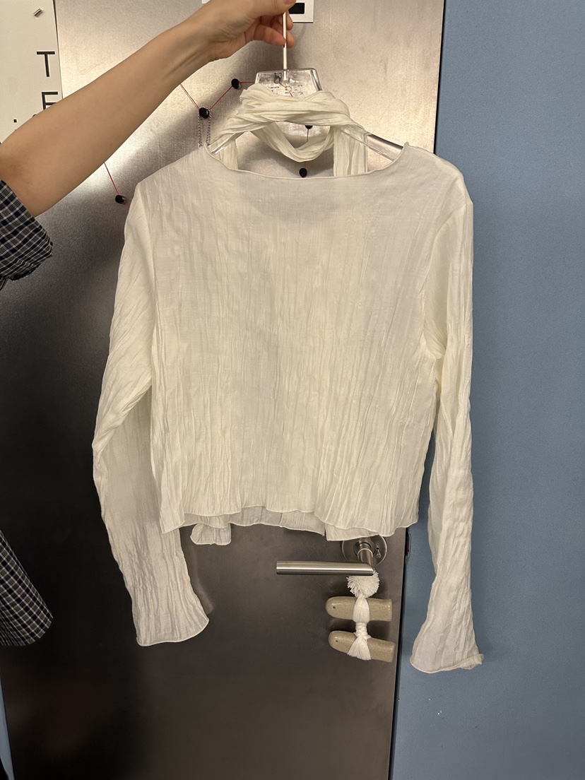 TAKE TEE韓國代購女裝新品熱賣真品休閑襯衫蕾絲衫含圍巾TAKE TEE襯衫/蕾絲衫