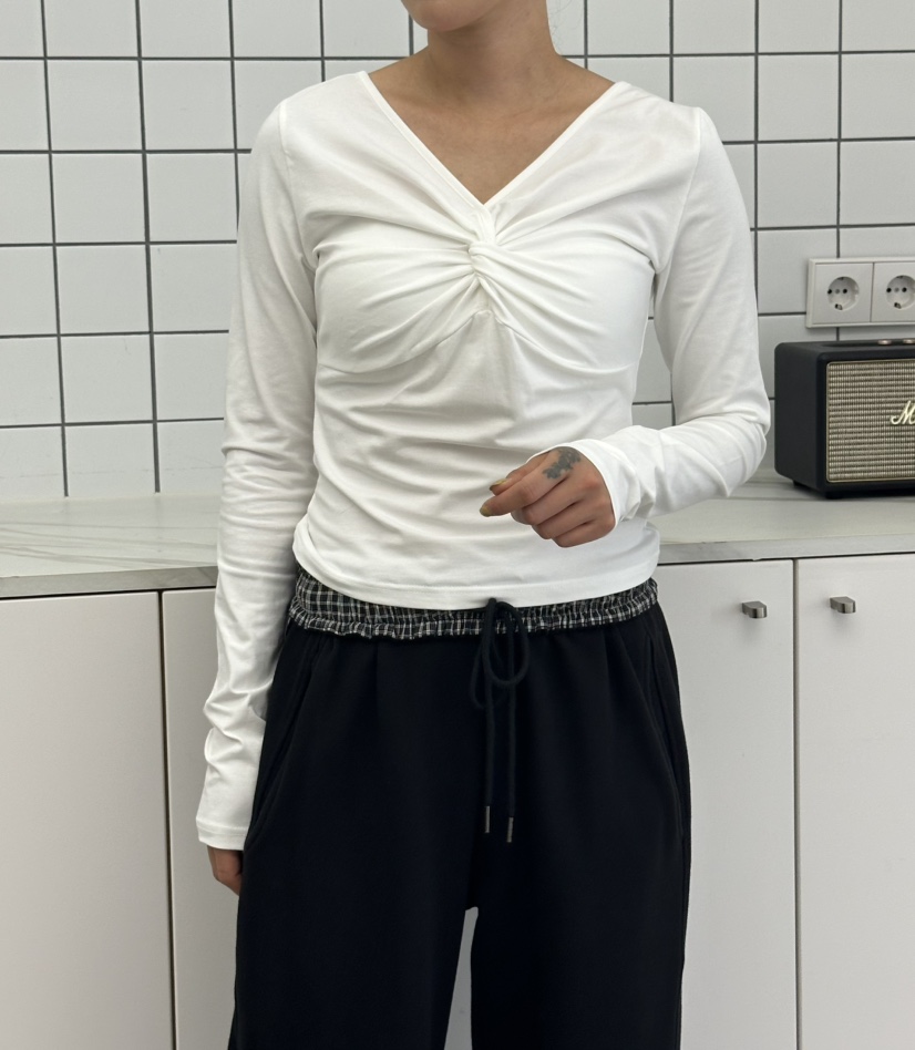 LEEHEE東大門實拍女裝新品時尚真品推薦休閑長袖T恤兩面穿LEEHEE長袖T恤