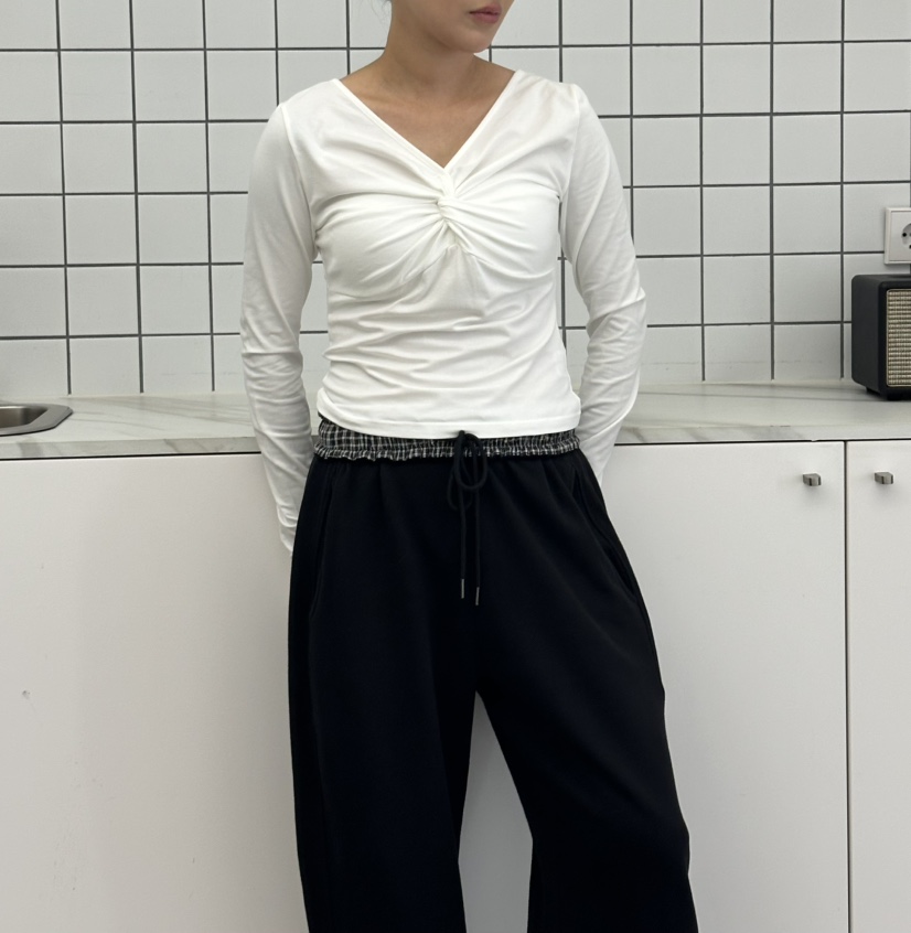 LEEHEE東大門實拍女裝新品時尚真品推薦休閑長袖T恤兩面穿LEEHEE長袖T恤