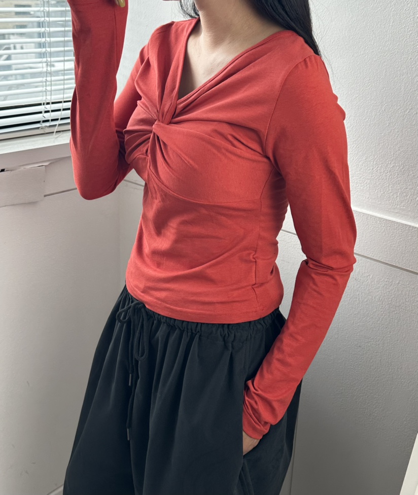 LEEHEE東大門實拍女裝新品時尚真品推薦休閑長袖T恤兩面穿LEEHEE長袖T恤