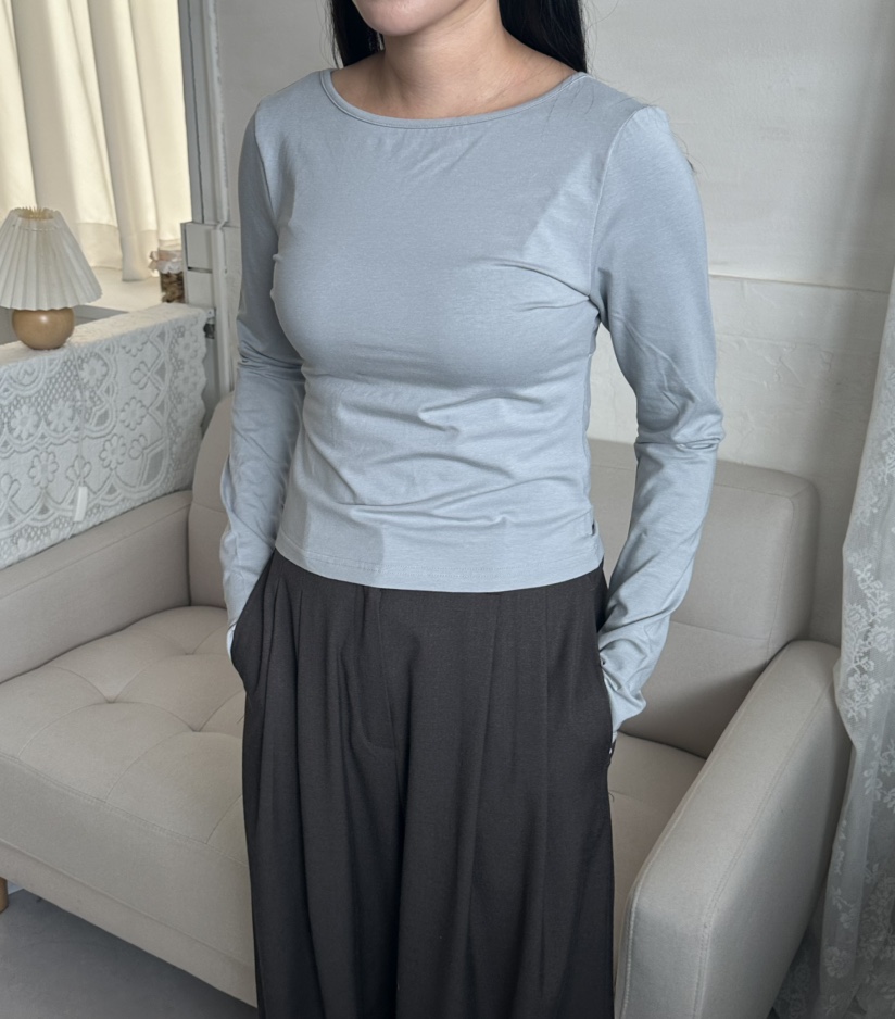 LEEHEE東大門實拍女裝新品時尚真品推薦休閑長袖T恤兩面穿LEEHEE長袖T恤