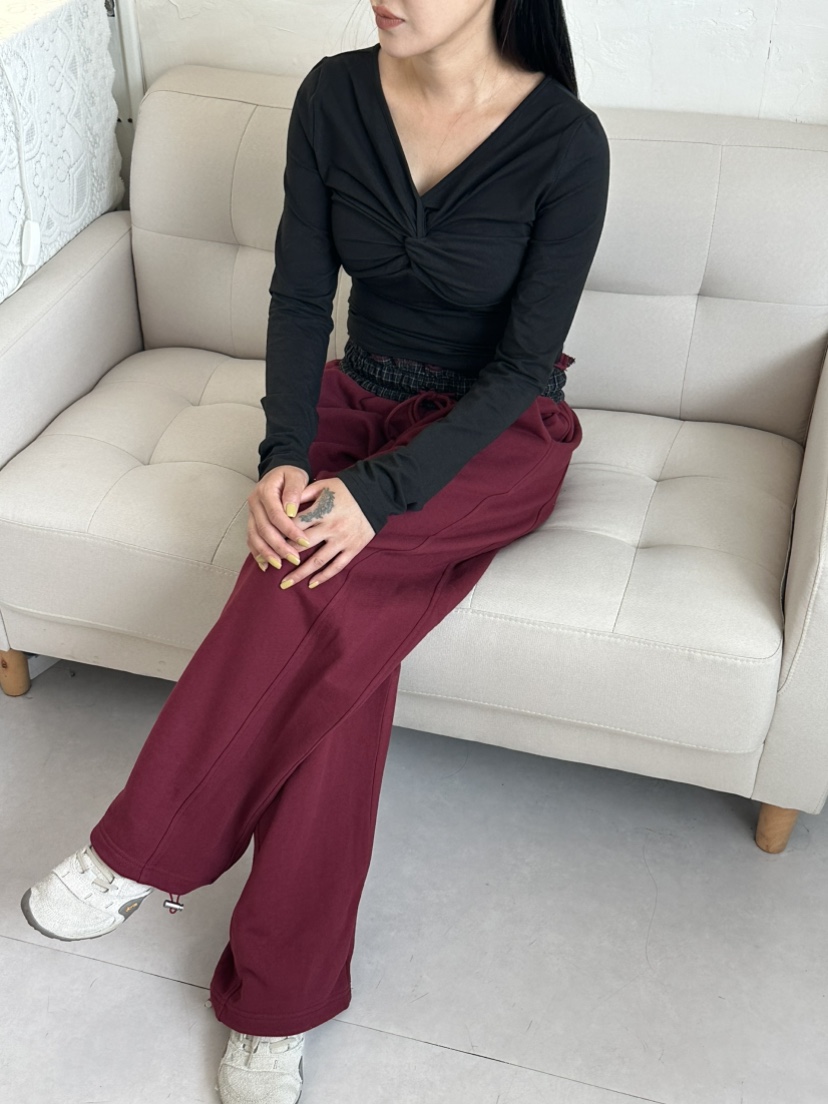 LEEHEE東大門實拍女裝新品時尚真品推薦休閑長袖T恤兩面穿LEEHEE長袖T恤