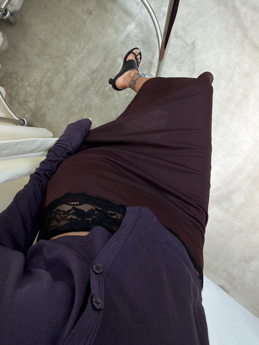 ABBEYLEE東大門直郵女裝新品推薦時尚半身裙中短裙腰帶蕾絲ABBEYLEE半身裙/中短裙