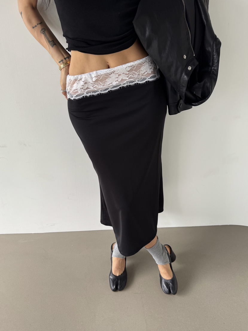 ABBEYLEE東大門直郵女裝新品推薦時尚半身裙中短裙腰帶蕾絲ABBEYLEE半身裙/中短裙