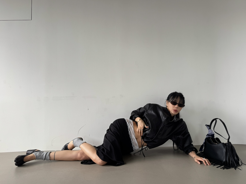 ABBEYLEE東大門直郵女裝新品推薦時尚半身裙中短裙腰帶蕾絲ABBEYLEE半身裙/中短裙