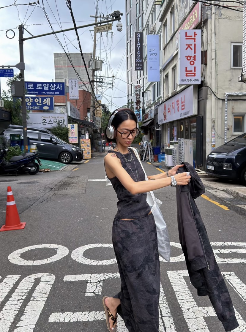 PLATFORM-L東大門實拍女士新品推薦休閑真品熱賣吊帶背心鴨PLATFORM-L吊帶/背心