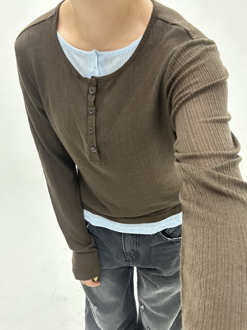 LEEHEE韓國直郵女裝新品人氣真品熱賣推薦休閑時尚長袖T恤LEEHEE長袖T恤
