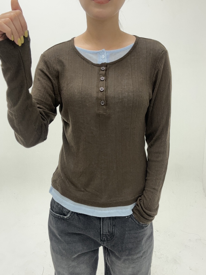 LEEHEE韓國直郵女裝新品人氣真品熱賣推薦休閑時尚長袖T恤LEEHEE長袖T恤