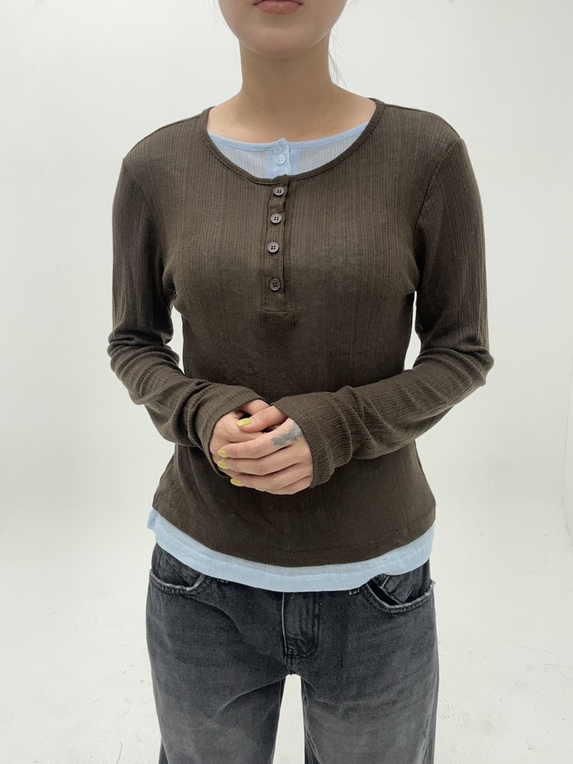 LEEHEE韓國直郵女裝新品人氣真品熱賣推薦休閑時尚長袖T恤LEEHEE長袖T恤