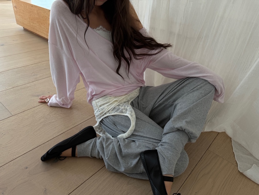 AWESOME SAUCE韓國直郵女士新款時尚休閑人氣休閑褲保暖AWESOME SAUCE休閑褲