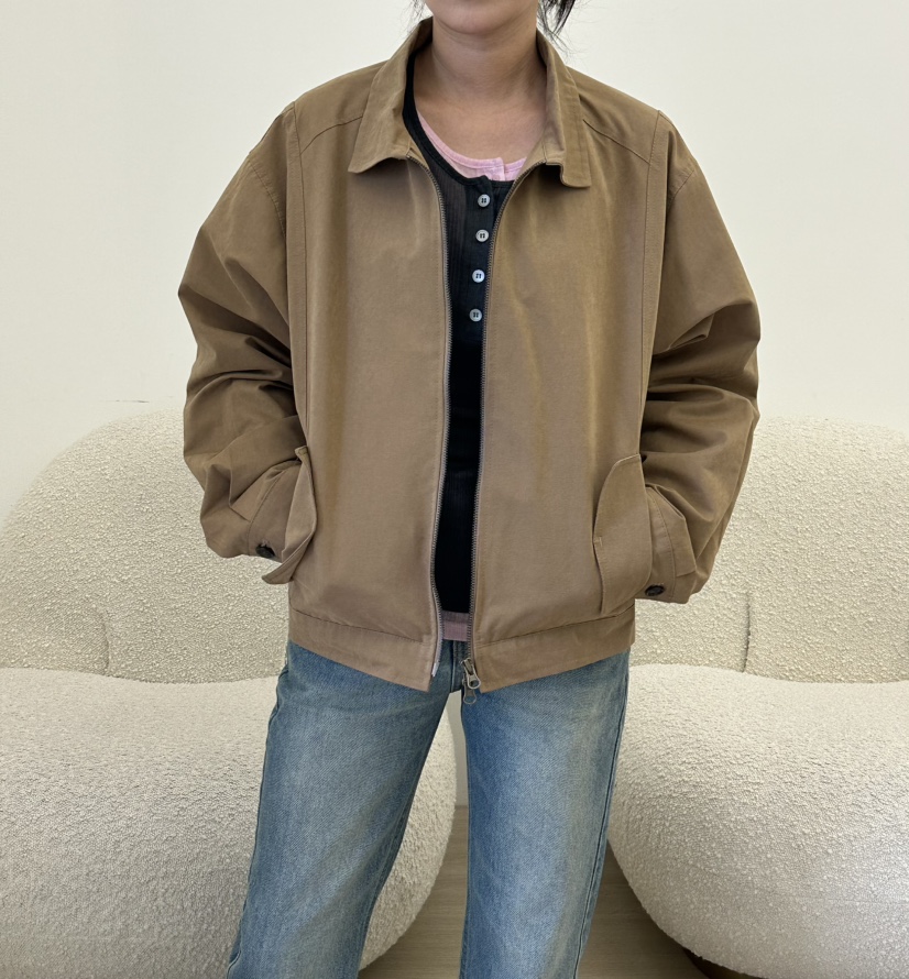 LEEHEE東大門代購女士新款真品時尚人氣推薦夾克拉鏈翻領LEEHEE夾克