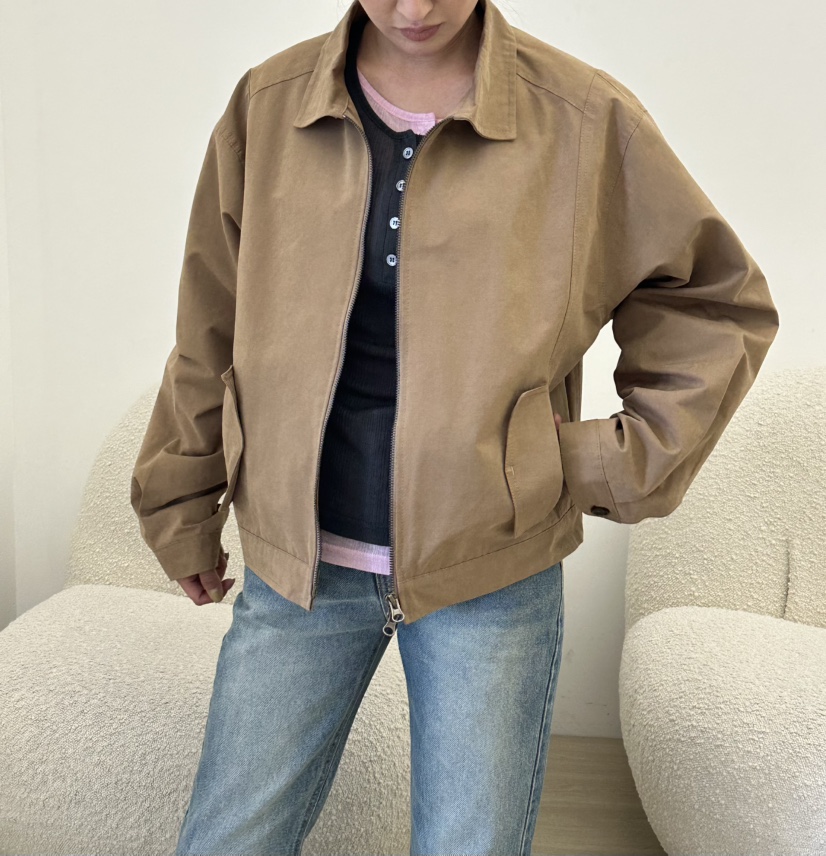 LEEHEE東大門代購女士新款真品時尚人氣推薦夾克拉鏈翻領LEEHEE夾克