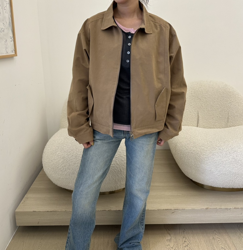 LEEHEE東大門代購女士新款真品時尚人氣推薦夾克拉鏈翻領LEEHEE夾克