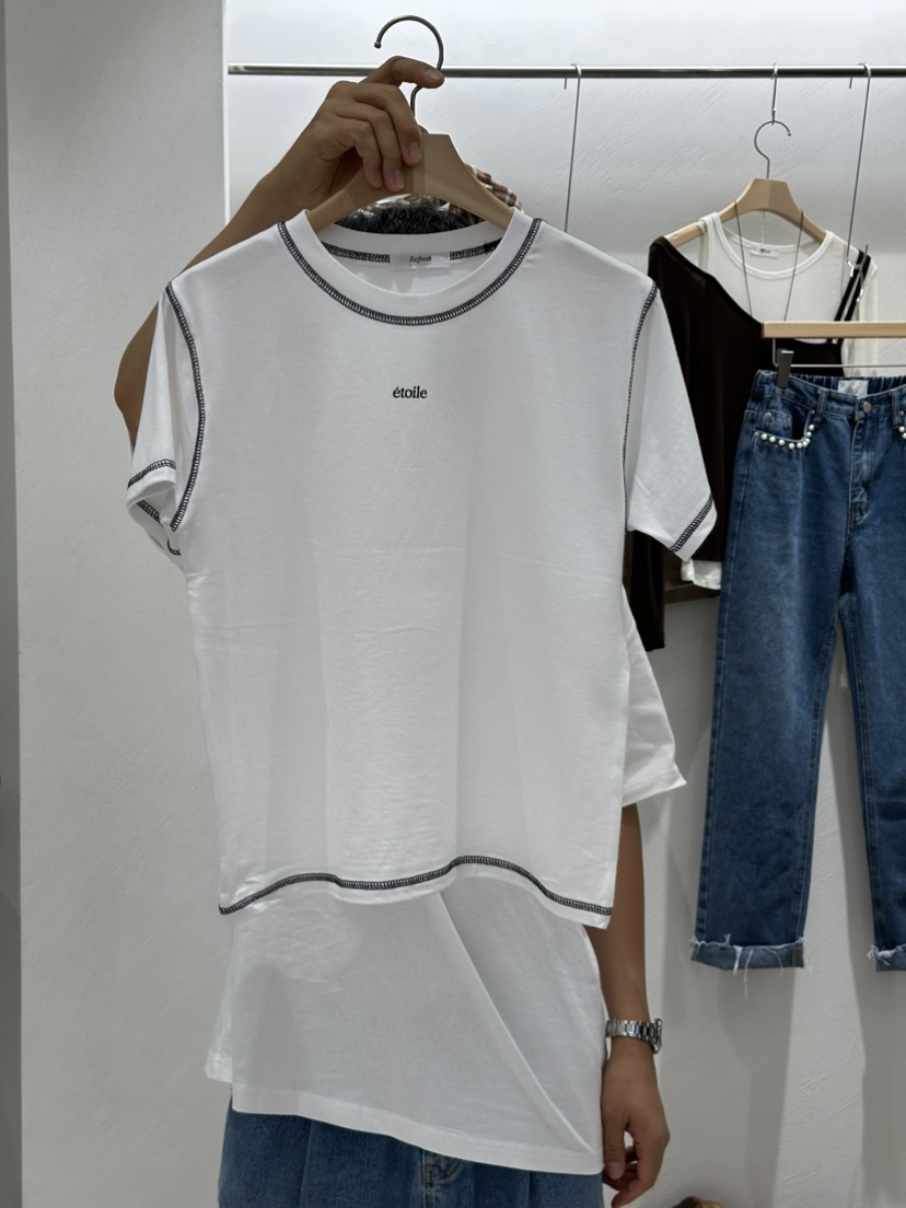 RE:FRESH-L韓國代購女士新品推薦休閑人氣熱賣時尚真品T恤RE:FRESH-LT恤圖色1