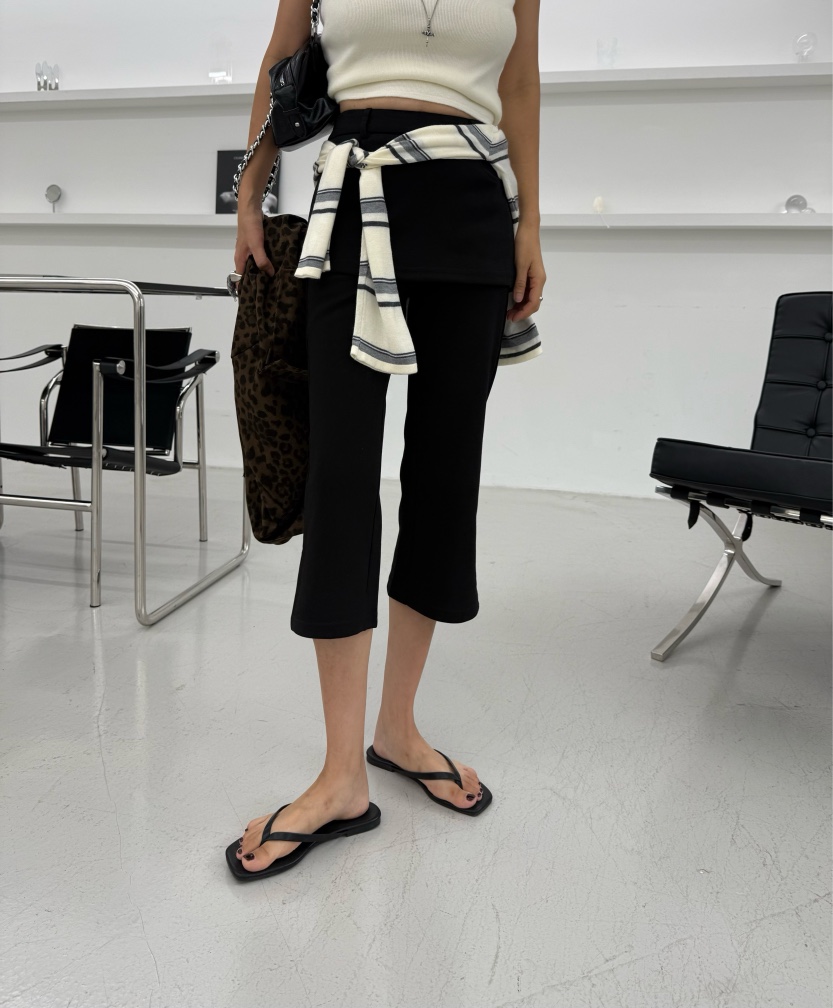 DENVER韓國代購女士新款真品人氣休閑推薦裙褲不含腰帶屁簾DENVER裙褲