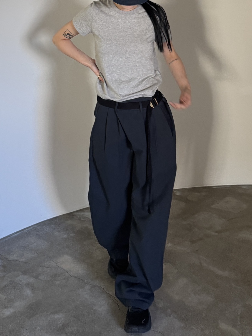 LOVE LETTER東大門代購女裝新品休閑時尚推薦休閑褲腰帶LOVE LETTER休閑褲