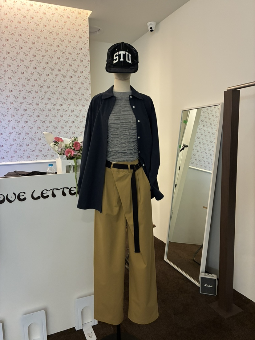 LOVE LETTER東大門代購女裝新品休閑時尚推薦休閑褲腰帶LOVE LETTER休閑褲