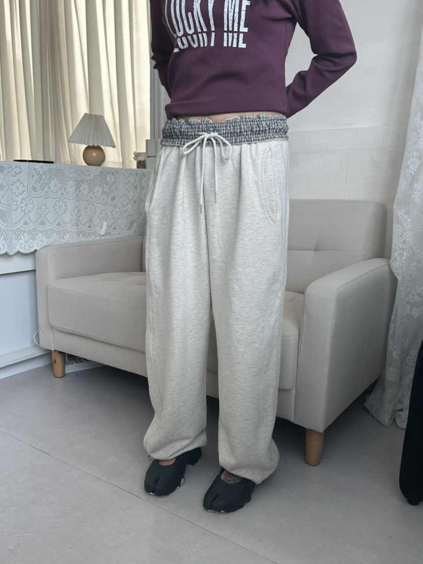 LEEHEE韓國直郵女士新品人氣熱賣休閑推薦休閑褲格子運動LEEHEE休閑褲圖色3