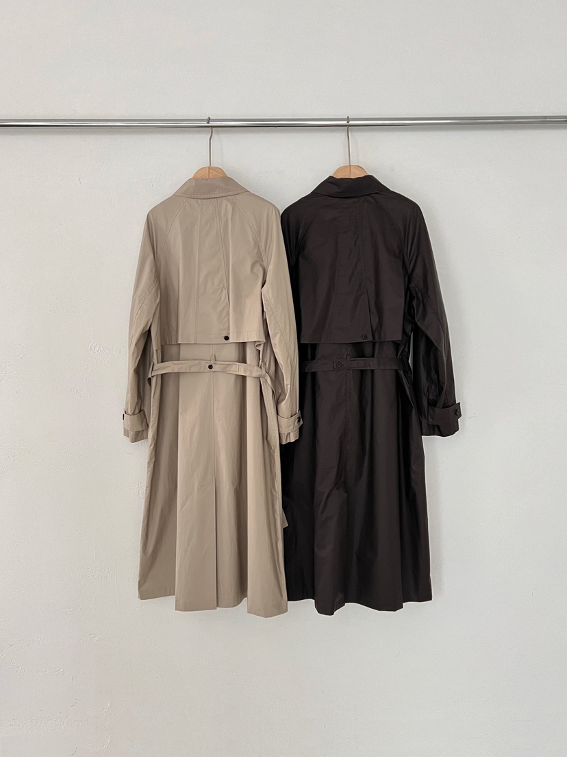 2ND GATE東大門實拍女士新品真品推薦休閑長款風衣含腰帶2ND GATE長款風衣