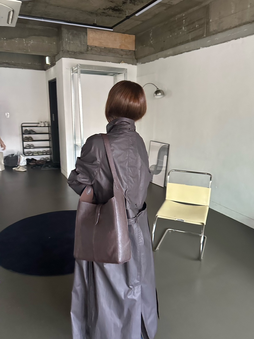 2ND GATE東大門實拍女士新品真品推薦休閑長款風衣含腰帶2ND GATE長款風衣