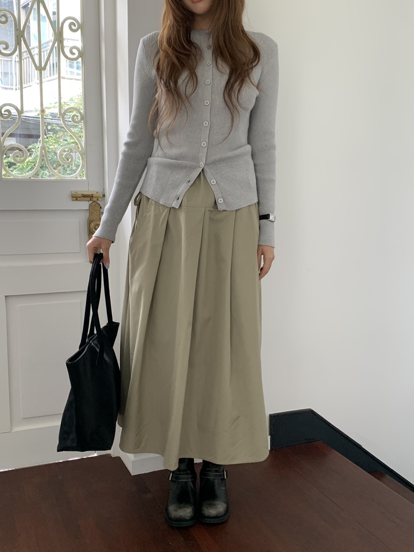 MOMENTUM韓國直郵女裝新款時尚熱賣推薦人氣開衫修身羅紋MOMENTUM開衫