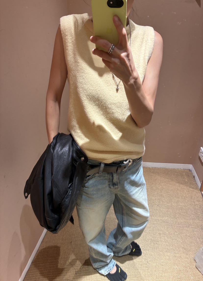 ROMANTICIZE東大門實拍女裝新品時尚推薦人氣吊帶背心羊駝毛ROMANTICIZE吊帶/背心