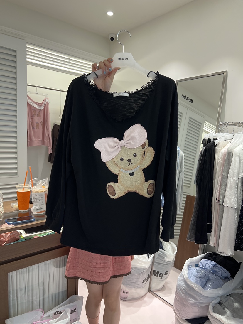 BE&amp;BE韓國代購女士新品時尚熱賣休閑推薦真品長袖T恤BE&amp;BE長袖T恤圖色2
