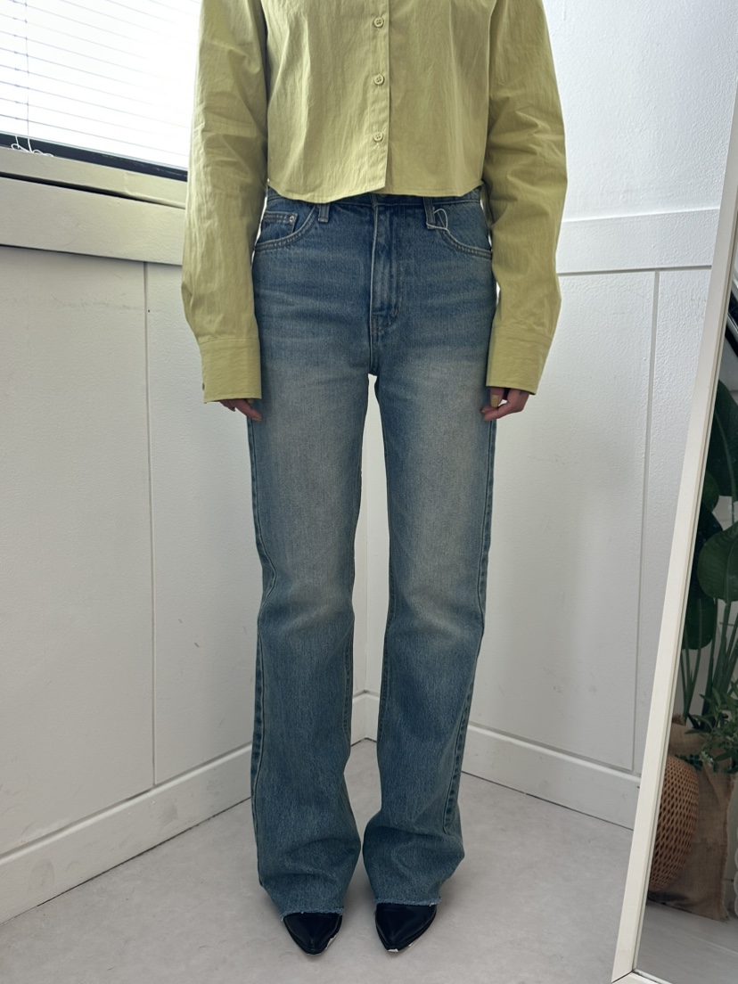 LEEHEE東大門實拍女士新品休閑人氣真品時尚推薦牛仔褲喇叭LEEHEE牛仔褲