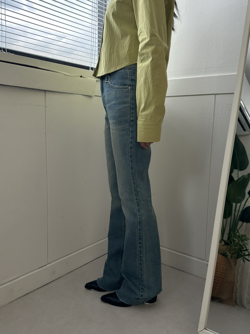 LEEHEE東大門實拍女士新品休閑人氣真品時尚推薦牛仔褲喇叭LEEHEE牛仔褲