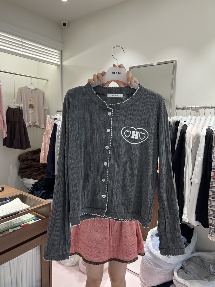 BE&amp;BE東大門直郵女裝新款時尚推薦真品休閑開衫開襟BE&amp;BE開衫圖色3