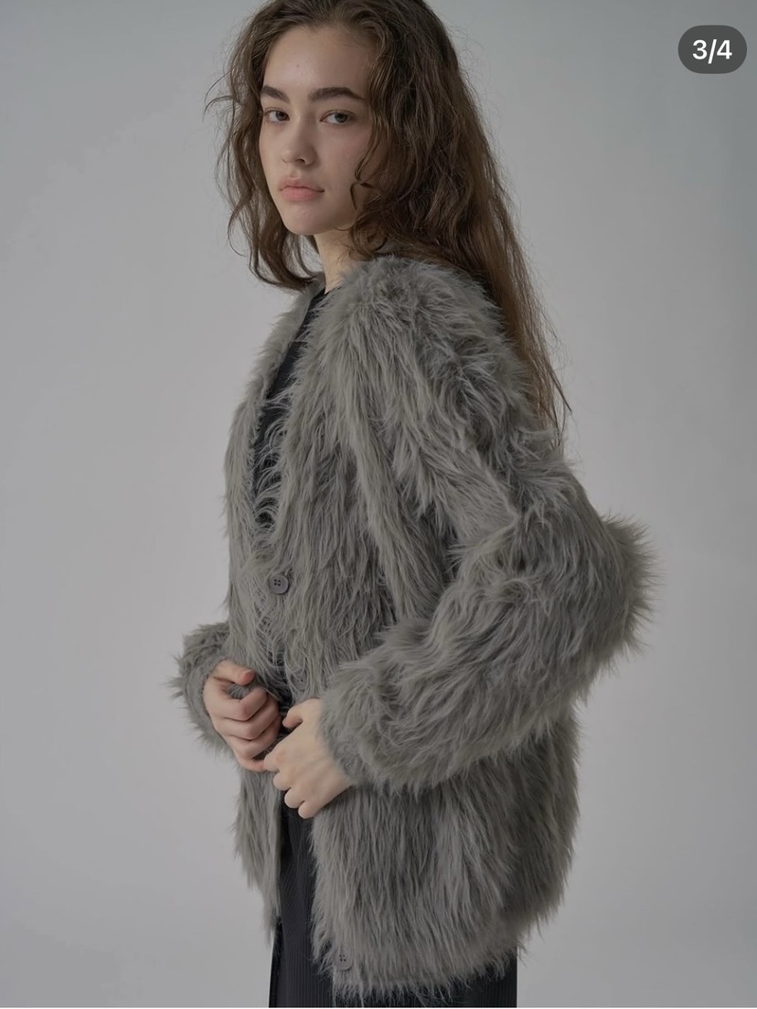 INSSENSE-A東大門直郵女裝新品人氣休閑真品針織衫毛皮開衫INSSENSE-A針織衫