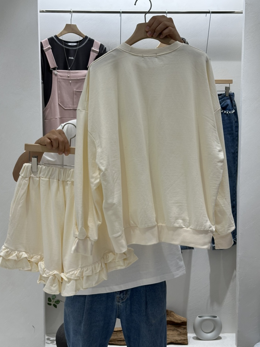 RE:FRESH-L東大門代購女士新款真品人氣時尚熱賣套裝褶邊RE:FRESH-L套裝
