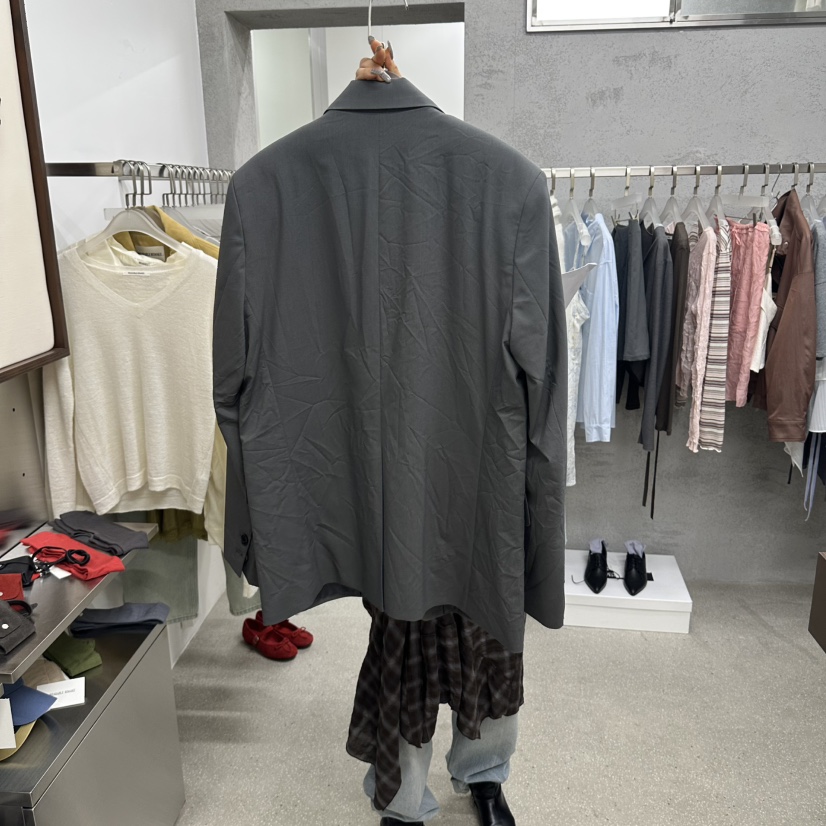 WEARABLE-L東大門實拍女裝新品真品休閑熱賣推薦夾克褶皺WEARABLE夾克