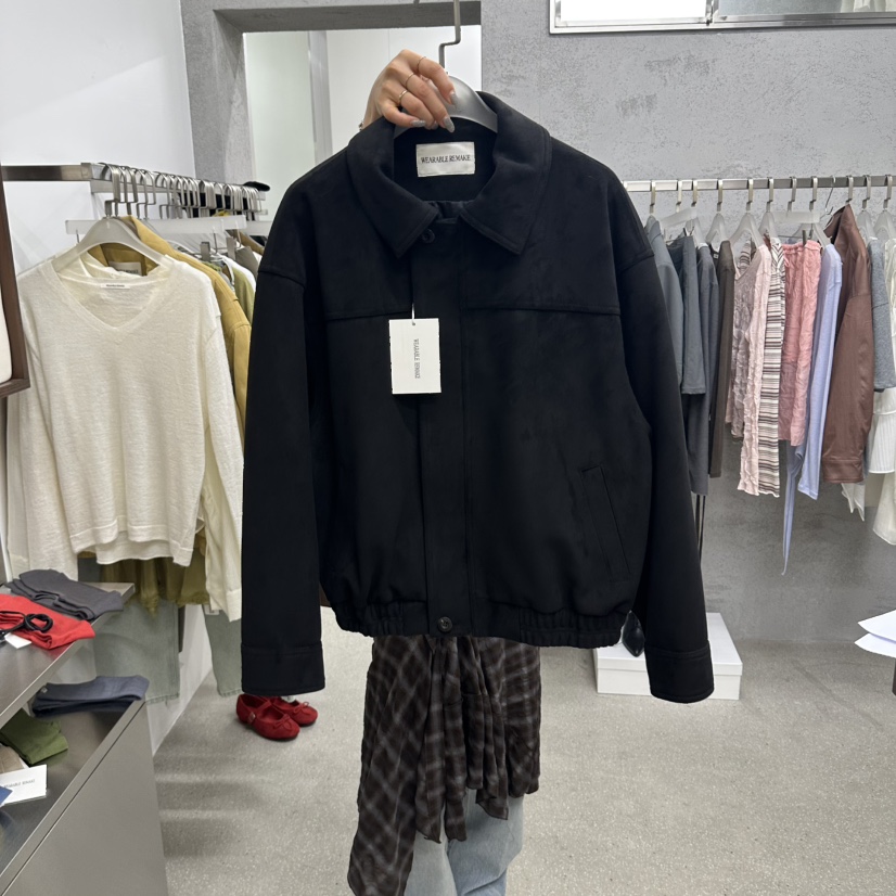 WEARABLE-L東大門代購女士新款休閑推薦時尚人氣夾克麂皮WEARABLE夾克圖色2