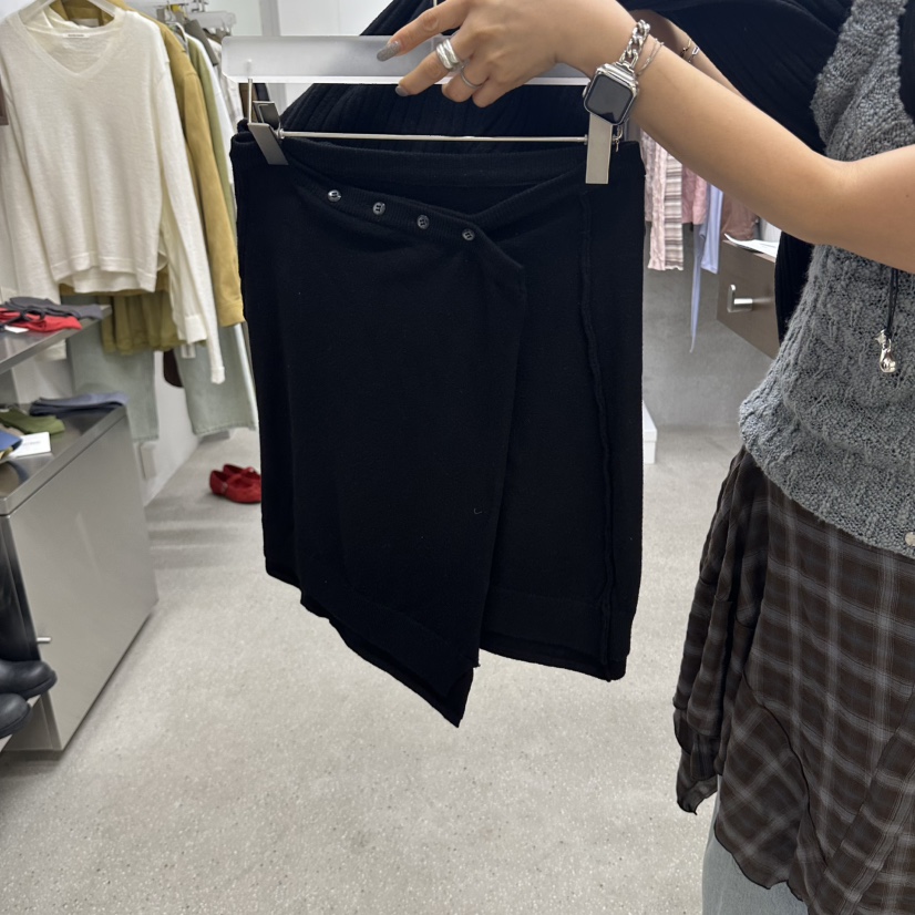 WEARABLE-L韓國直郵女裝新品熱賣休閑時尚推薦半身裙中短裙WEARABLE半身裙/中短裙圖色3黑色