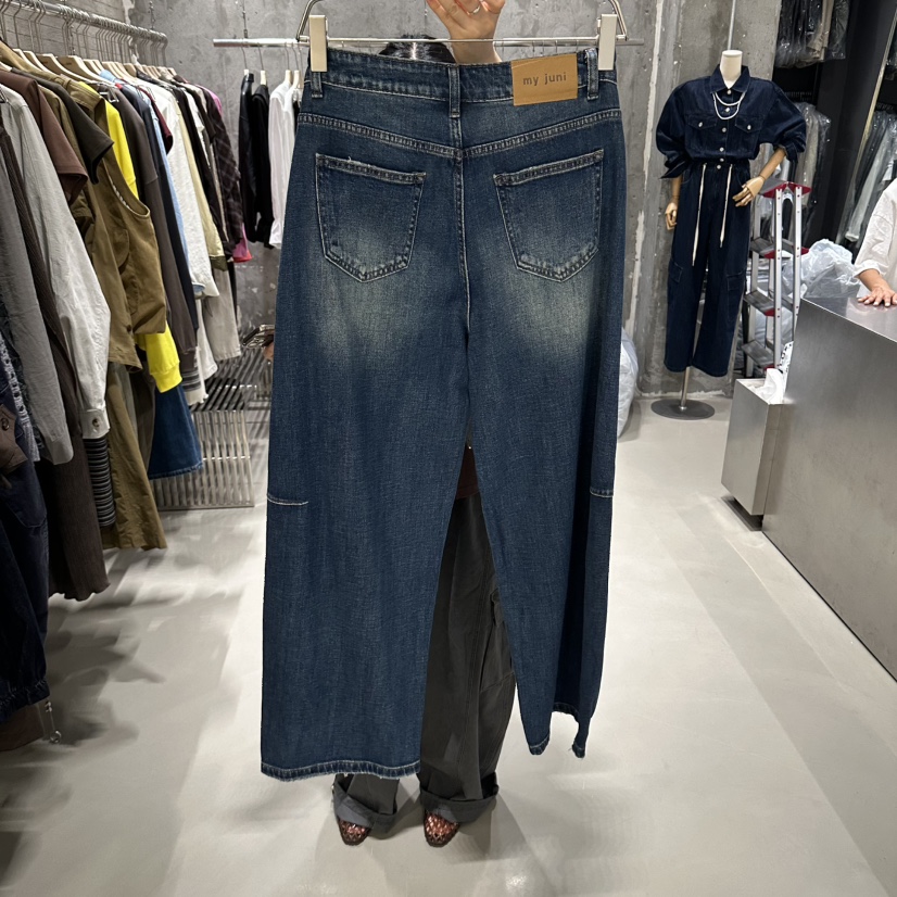 JUNI東大門實拍女裝新品休閑人氣真品推薦熱賣時尚牛仔褲my juni牛仔褲