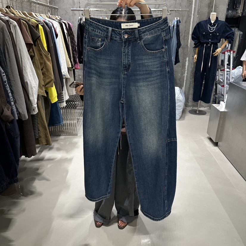 JUNI東大門實拍女裝新品休閑人氣真品推薦熱賣時尚牛仔褲my juni牛仔褲圖色1