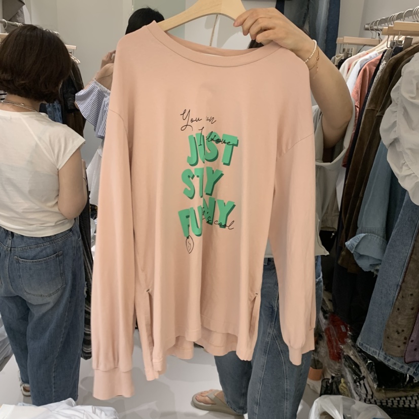 HILL TOE東大門實拍女裝新款時尚休閑推薦真品熱賣長袖T恤HILL TOE長袖T恤圖色2