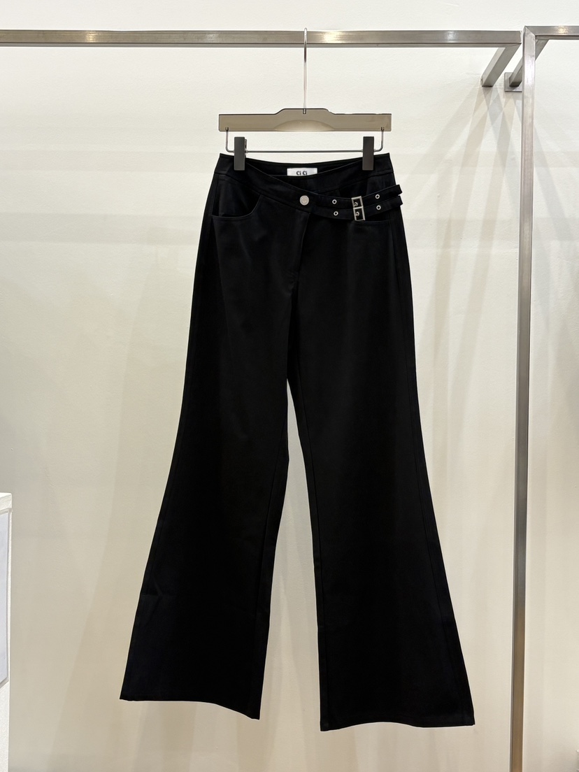 CICI東大門代購女士新品熱賣人氣真品時尚推薦休閑褲腰帶Ci Ci休閑褲圖色2