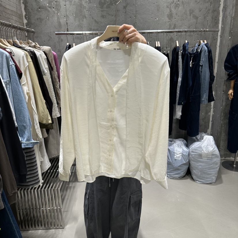 JUNI東大門代購女裝新品休閑時尚人氣真品熱賣襯衫蕾絲衫my juni襯衫/蕾絲衫圖色1