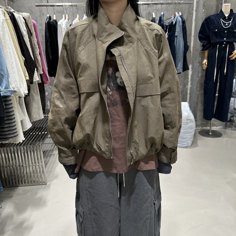 JUNI東大門代購女裝新款推薦人氣熱賣時尚休閑真品夾克高領my juni夾克圖色2